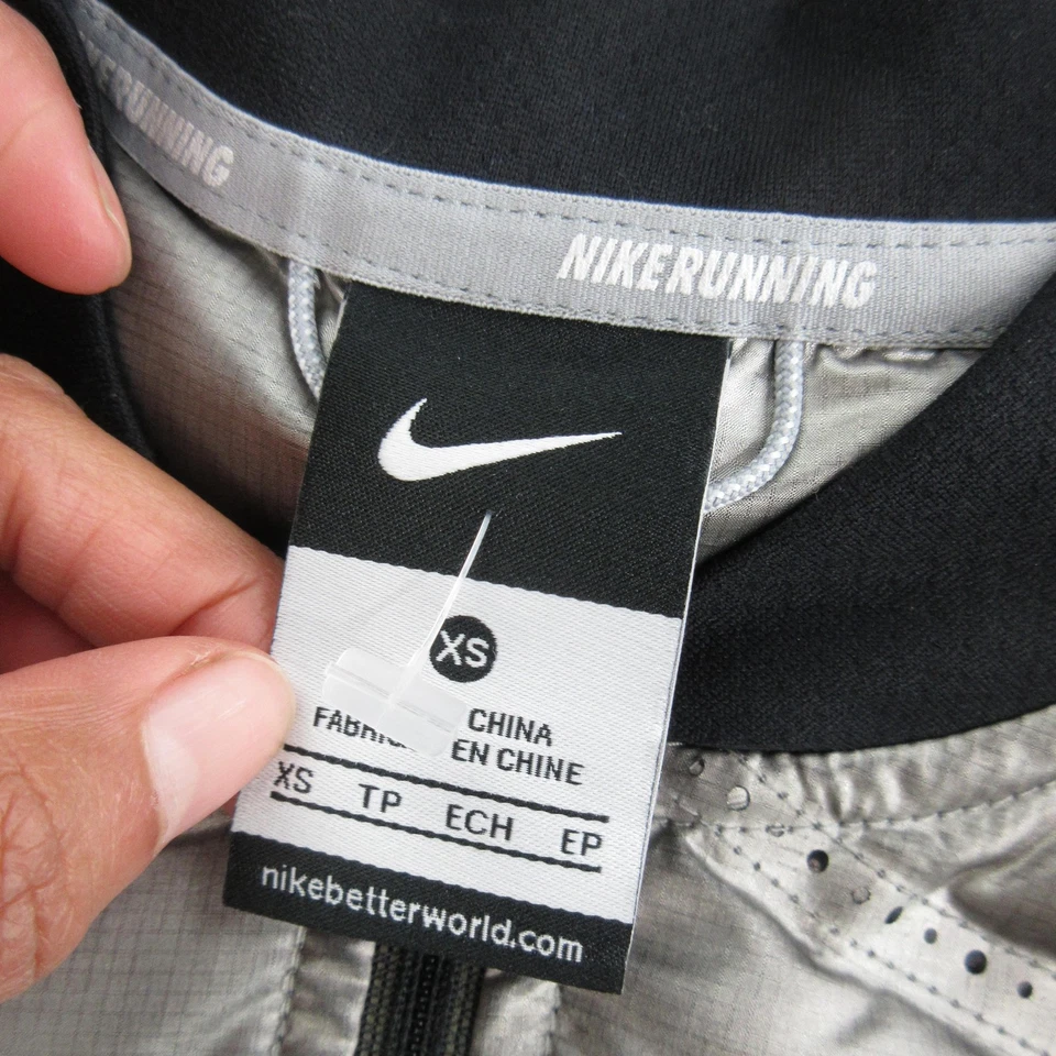 Nike Aeroloft 800 Chaleco Mujer XS Plateado Correr Abajo Puffer Reflectante Foto 3 de 4