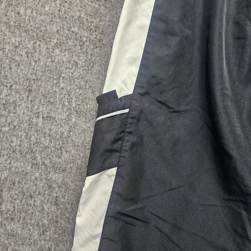 Nike Windbreaker Track Pants Youth XL Black White Fleece Lined Wide Leg Y2K - Picture 9 of 13