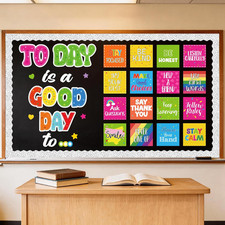 Inspirational Bulletin Board Set Motivational Classroom Decor, Today is a Good D