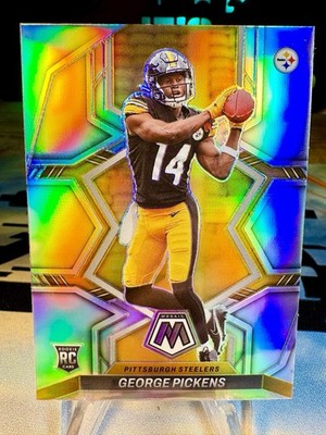 2022 George Pickens Panini Mosaic Silver Prizm Rookie Card #318