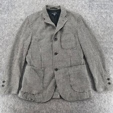 Uniqlo X Ines De La Fressange Houndstooth Wool Blazer Jacket Womens XS