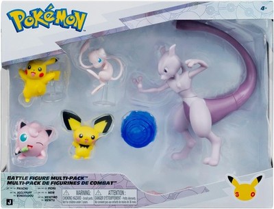 Pokemon Battle Figure 5er Set - 11,43 Cm Mewtwo Figur Und Battle Figuren