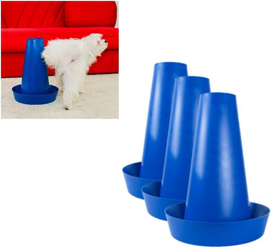 Cono Cani WC Vasino per Maschi con Colonna | Toilette Cane Professionale