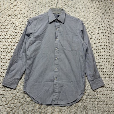 Polo Ralph Lauren Andrew Dress Shirt Men 15 32/33 Blue White Striped Button Up | eBay Polo Ralph Lauren Andrew Dress Shirt Men 15 32/33 Blue White Striped Button Up | eBay