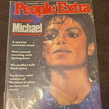 People Extra Magazine Nov/Dec 1984 Michael Jackson Souvenir Illustrated Color