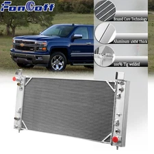 3Row Aluminum Radiator For 1999-2014 Chevy Silverado 1500 2500 HD V8 2013 2012