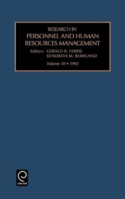 Gerald R. Ferris Research in Personnel and Human Resources Management (Hardback)