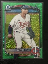 2025 Bowman Baseball Payton Eeles BCP-78 Green Shimmer /99 SP 1st Bowman Twins!