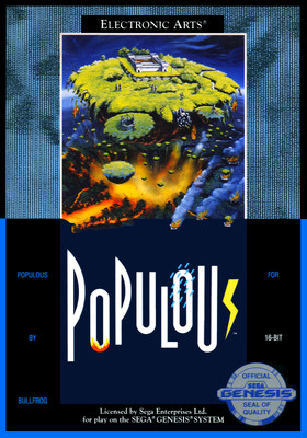 Populous Wall Art Print Sega Genesis Poster Pick a Size Lot Up