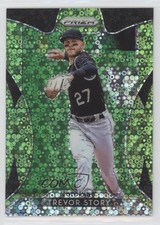 2019 Panini Prizm Tier II Lime Green Donut Circle 46/199 Trevor Story #113 s3g