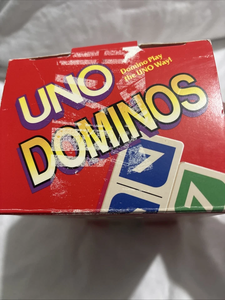 Vintage UNO Dominos Mattel 1994 Game Combination 81 Domino Tiles 2-6 Players 7+ - Image 4 of 4