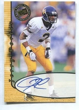 Jerry Porter 2000 Press Pass AUTOGRAPH (WEST VIRGINIA MOUNTAINEERS - RAIDERS)