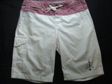 Polo Ralph Lauren White Shorts Size 34 Vintage 90's Rare Nautical Color Block