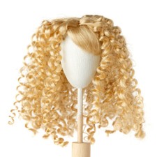 Monique Synthetic Mohair Bernadette Light Peach Blonde 4-1/2" Doll Wig