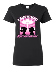 Pink Barbenheimer I Survived Pop Culture Women Graphic Shirt