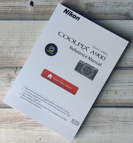 Nikon Coolpix A900 Camera Reference Manual Printed Size A5 Professionally Bound