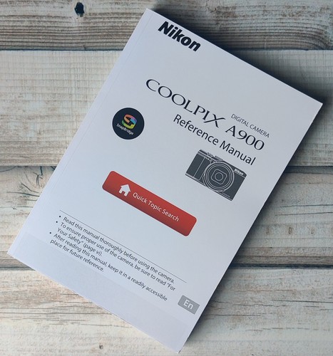 Nikon Coolpix A900 Camera Reference Manual Printed Size A5 Professionally Bound - Picture 1 of 7