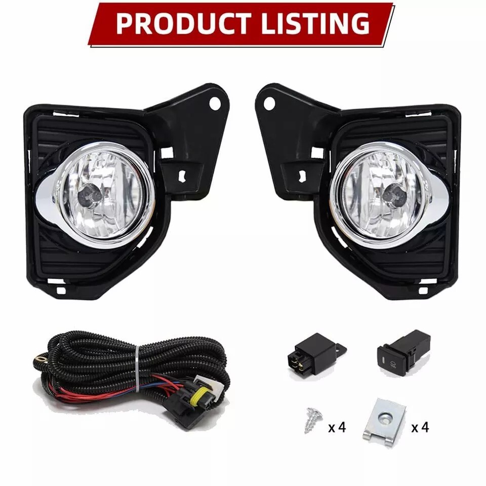 パーツ Toyota Hiace front bumper light TRD Pair For 2014-2018 Toyota Hiace LED Fog Lights Front Bumper