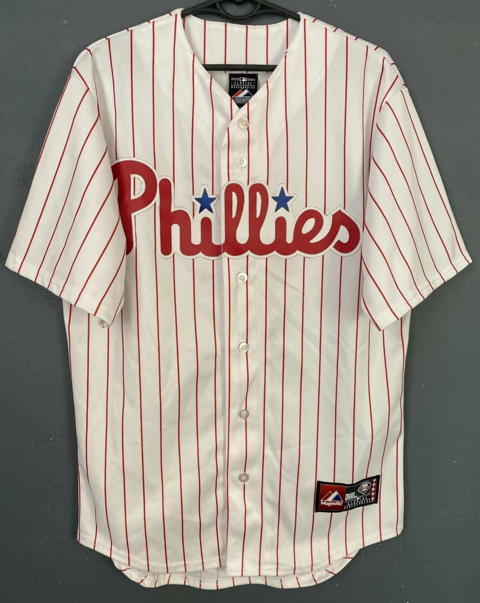 MEN'S BASEBALL PHILADELPHIA PHILLIES MAJESTIC MLB SHIRT JERSEY MAILLOT SIZE  S