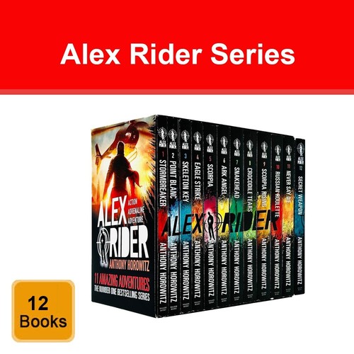 Alex Rider Series 12 Books Collection Set by Anthony Horowitz Secret ...