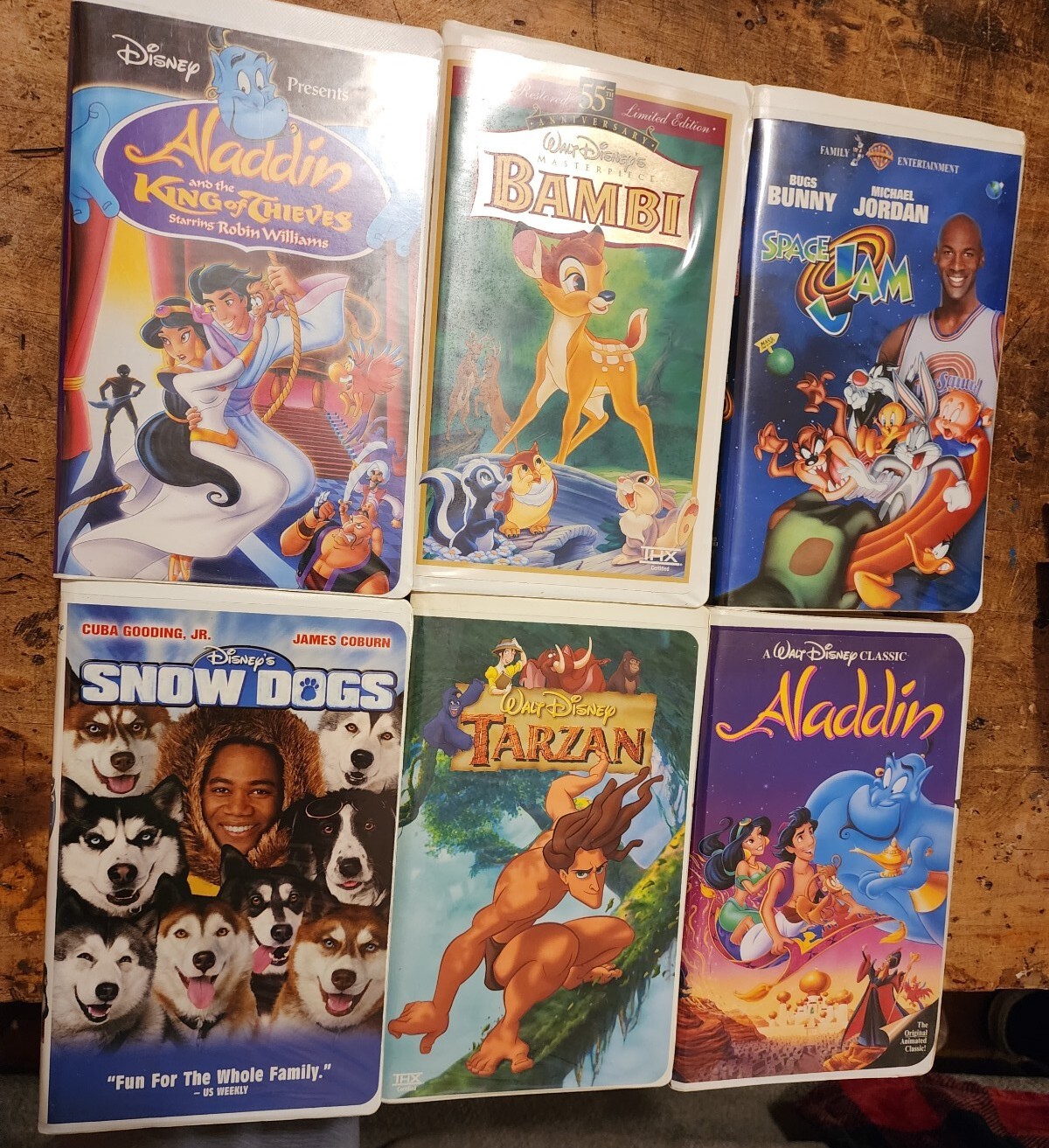 Lot of 14 Walt Disney Home Video Classics Clamshell VHS Children's