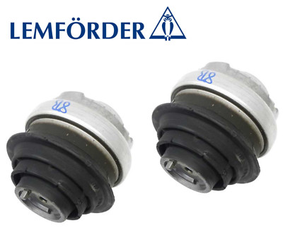OEM Engine Motor Mount Hydraulic 2pc Lemforder for Mercedes C240 C320 4Matic / E