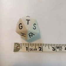 Alphabet Dice White Dice With Black Lettering