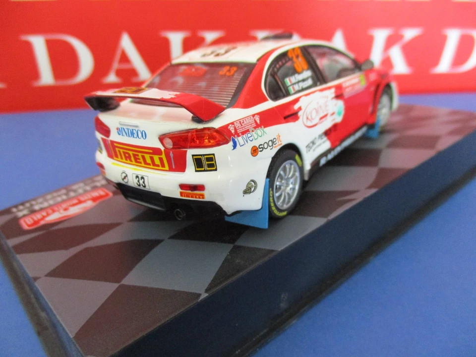 Die cast 1/43 Modellino Auto Mitsubishi Lancer EVO X Monte Carlo 2014 M. Rendina - Immagine 3 di 4