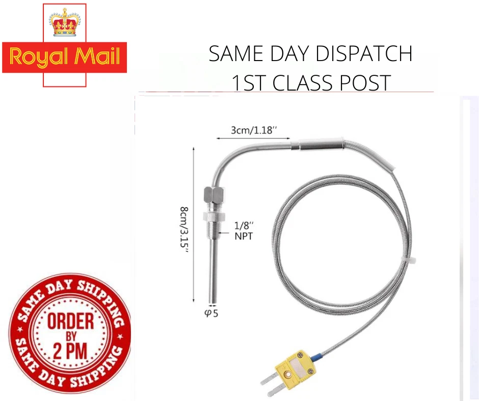 EGT K Type Thermocouple Temperature Controller Tools 0-1250 C Exhaust Gas Probe