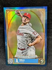 2021 Topps Gypsy Queen Aaron Nola Box Topper #82 BLUE Chrome 140/150