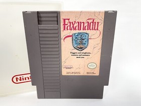 NES Faxanadu Nintendo Game Cartridge With Hard Case Shell