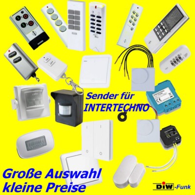 ALLE SENDER WANDSENDER BEWEGUNGSMELDER FÜR INTERTECHNO FUNKSCHALTER ZUR AUSWAHL