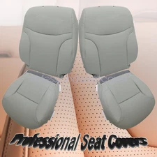 Both Side Bottom / Back Leather Seat Cover Gray For Lexus ES300 ES330 2002-2006
