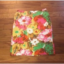 Talbots Yellow/Pink Floral Skirt
