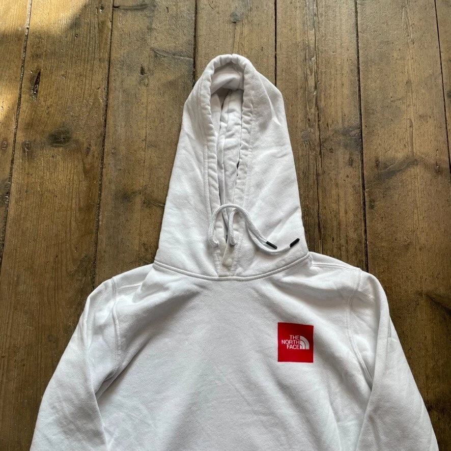 The North Face Hoodie Y2K Vintage Outdoor Logo Sweatshirt White