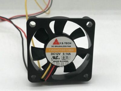 1 PCS Y.S.TECH   YW04510012BH 4510   12V 0.14A 3 Pin 45*45*10mm     #W1*