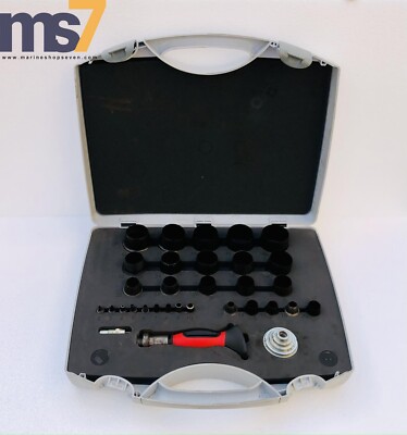EGA MASTER 58946 HOLLOW CUTTING PUNCHES 2MM-50MM WITH CASE