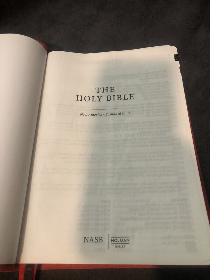 Rare NASB New American STANDARD 2020 super giant print bible Red ...