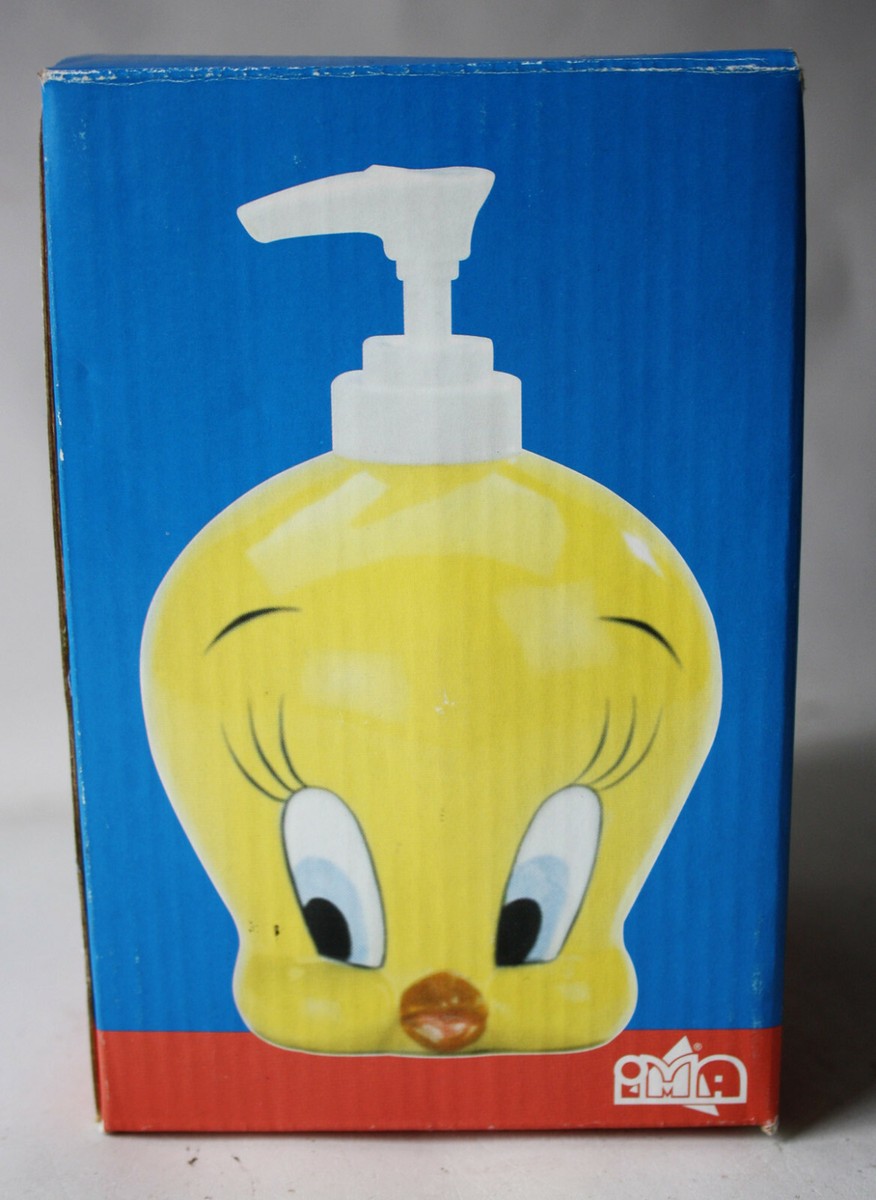 RARE VINTAGE 1997 TWEETY CERAMIC LIQUID SOAP DISPENSER NEW IN BOX