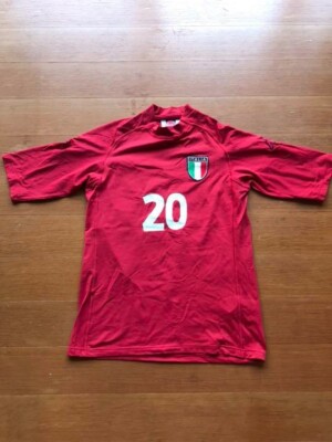 Totti 20 S ITALY 2000-2002 Red Maglia Shirt Jersey Vintage Kappa