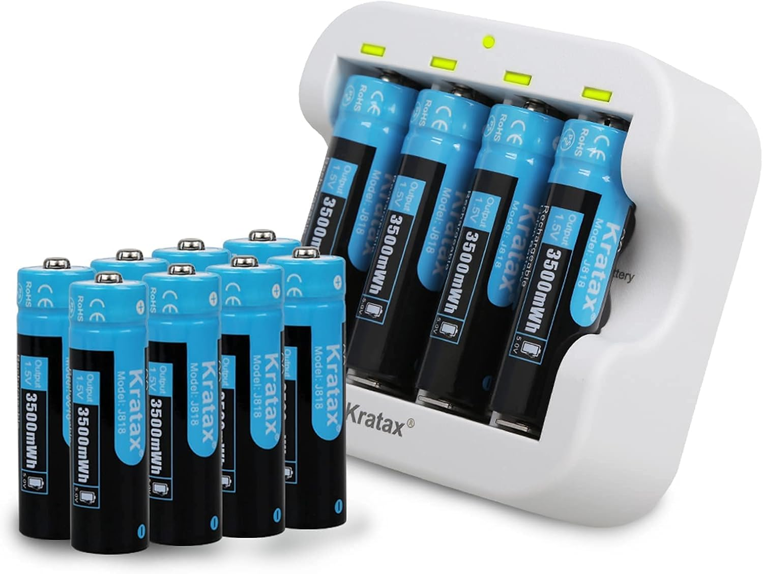 AA Rechargeable Batteries 3500Mwh High Capacity Double AA Lithium Battery 1.5V C-image