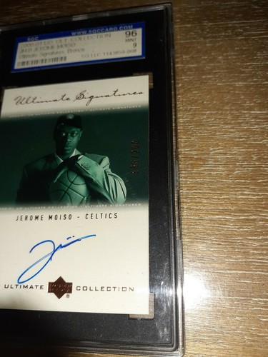 2000-01 UD Ultimate Collection Bronce /200 Jerome Moiso #JM-B SGC 96 novato automático - Imagen 4 de 8
