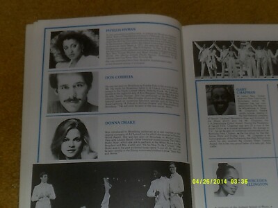 SOPHISTICATED LADIES B'way Program w/PHYLLIS HYMAN ('82) 20 pages