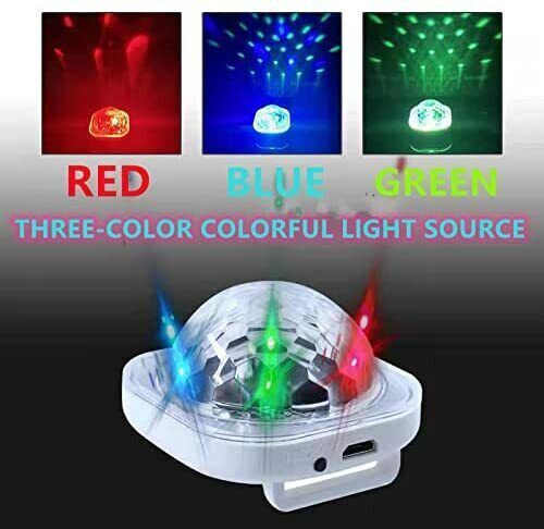 Mini Disco Bracelet Light Magic Ball Rechargeable Sound Activated LED Disco Lamp - Picture 4 of 17