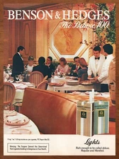 1983 Benson & Hedges Cigarettes Vintage Print Ad/Poster 80s Man Cave Bar Art