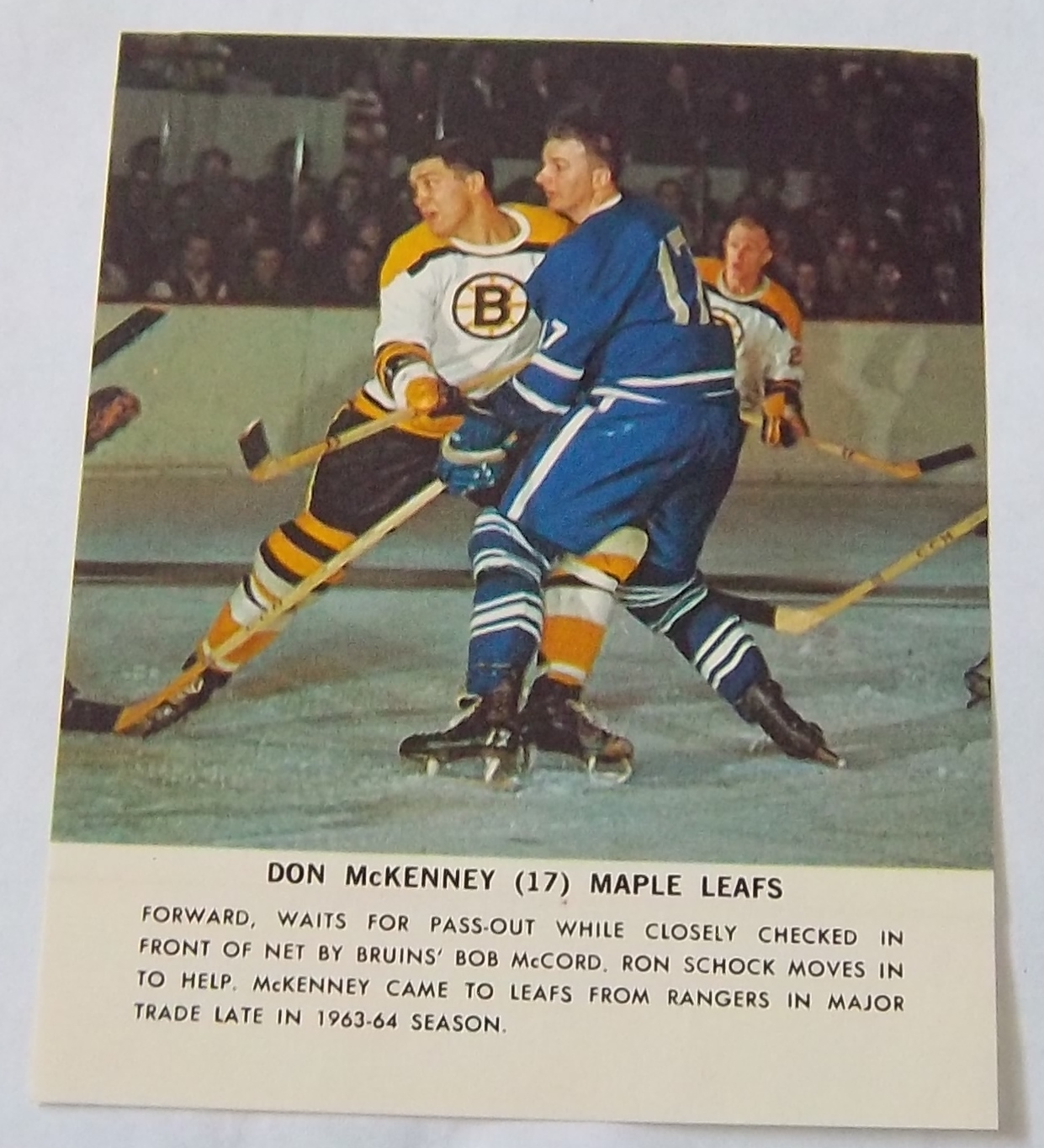 Toronto Star 196465 Don McKenney Maple Leafs Hockey Stars in Action eBay