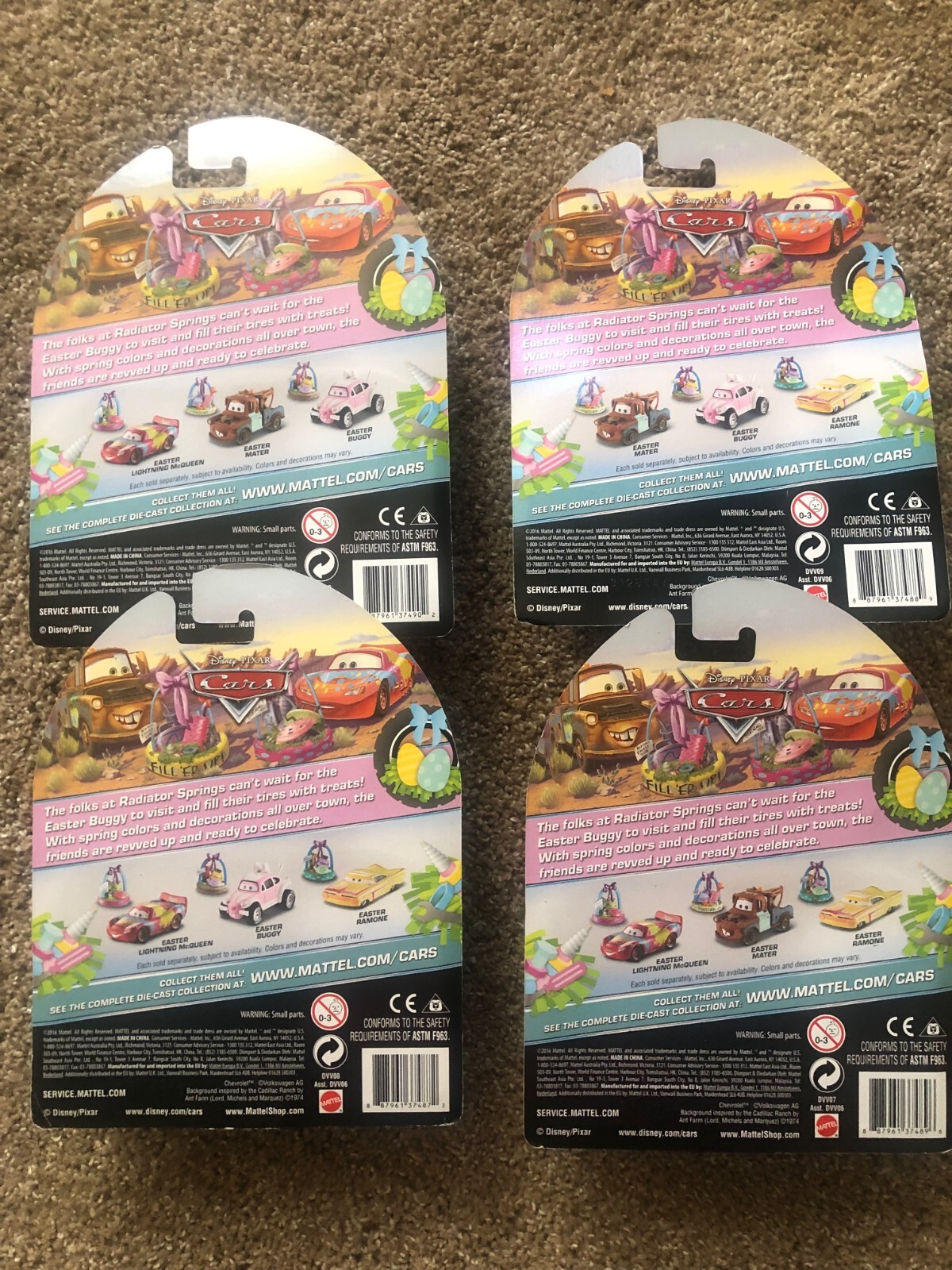 Disney Pixar Cars Easter Ramone Lightning McQueen Mater Buggy Tire Basket incl. - Picture 4 of 4