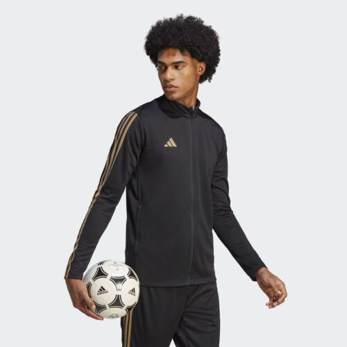 adidas Herren Tiro Reflective Trainingsjacke Schwarz / Reflective Gold HR7277 - Bild 3 von 7
