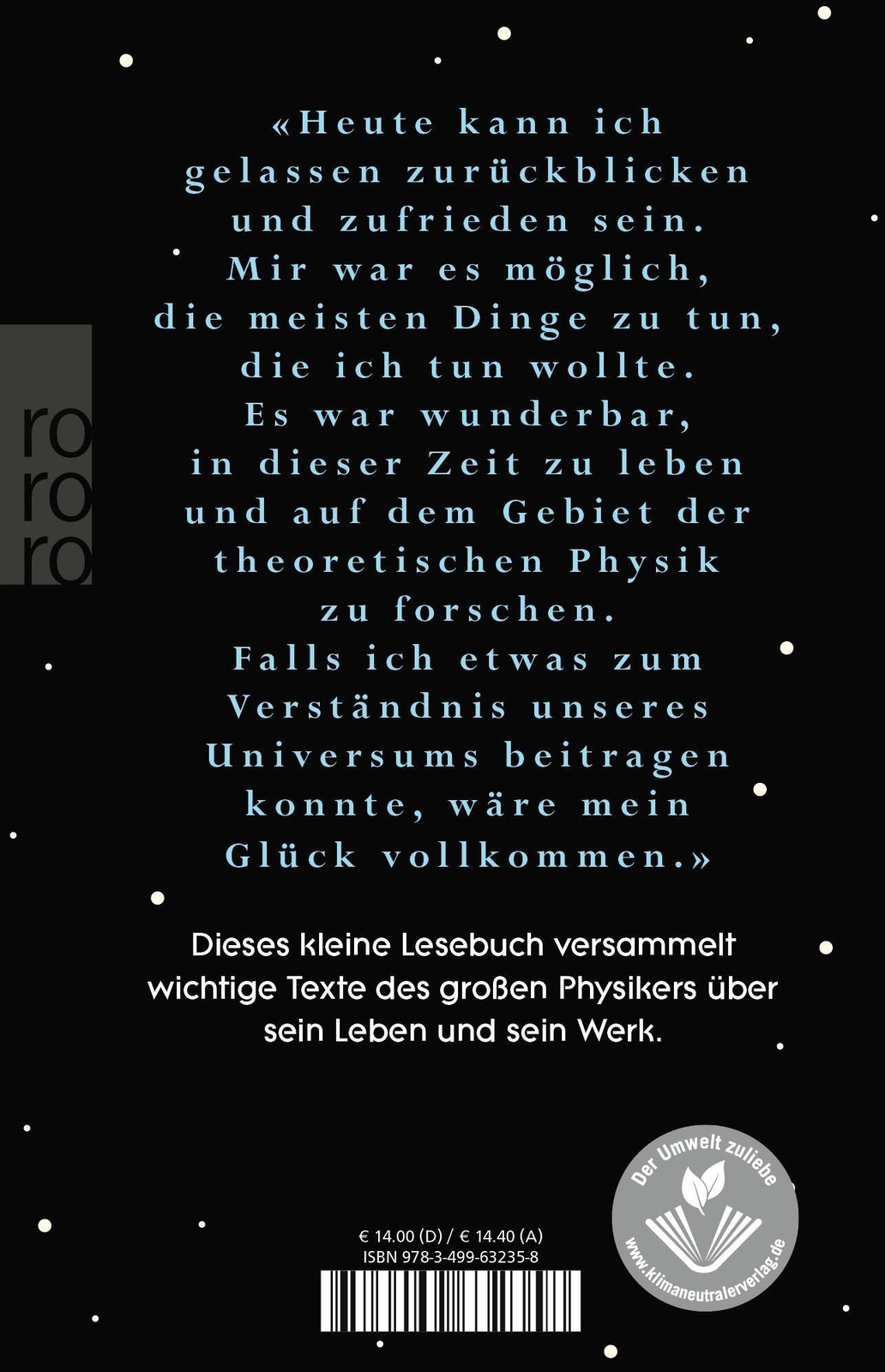 Thumbnail - «eine Wunderbare Zeit Zu Leben» | Stephen Hawking | Buch | 144 S. |