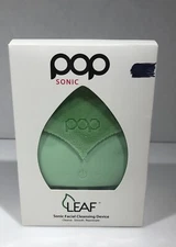 Pop Sonic LEAF Facial Cleansing Device Smooth Rejuvenate Green NEW In box